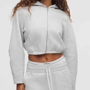 Lululemon Loungeful Relaxed Full-Zip Crop Hoodie